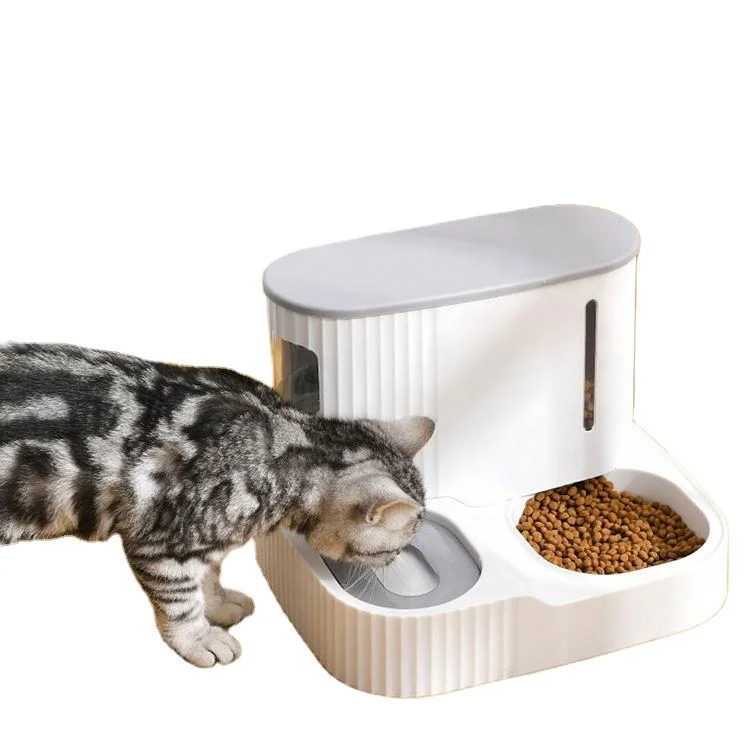 ABS Water Dispenser Dog Cat Feeder Food Bowl Automatic Smart Pet Feeder with Built-in Smart Sensor