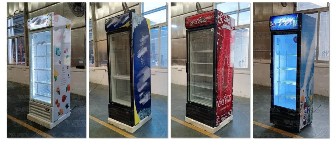 Single Door Display Cooler 380L for Pepsi and Cola