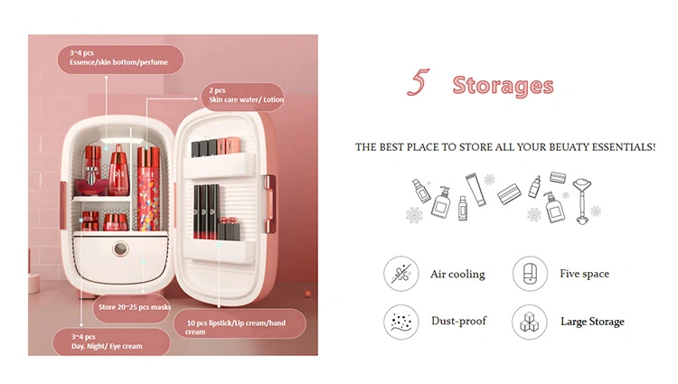 12L Custom Portable Cosmetic Makeup Refrigerator Beauty Mini Fridge