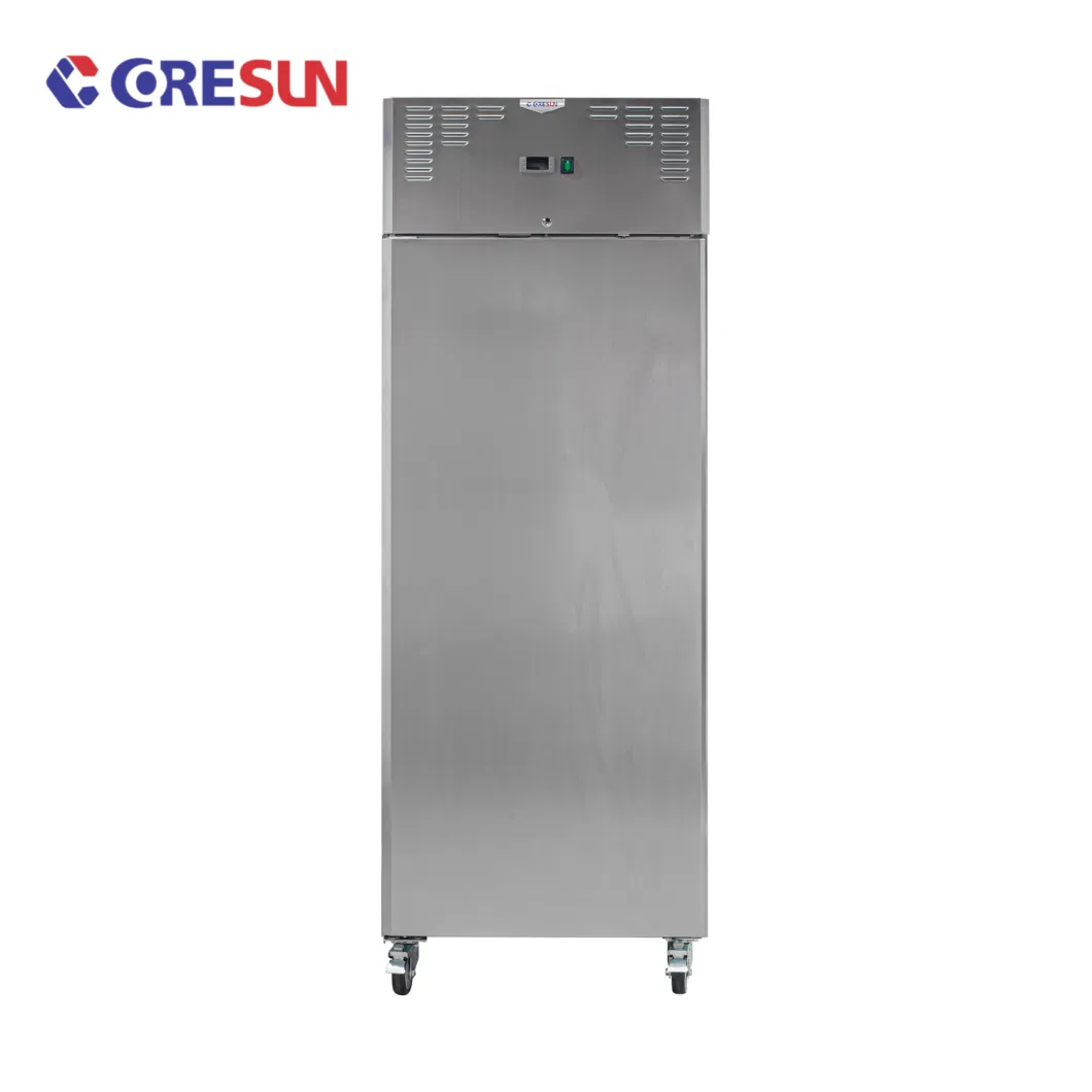 Commerical Stainless Steel Single Door R290 Upright Chiller Refrigerator for Hotel, Restaurant Supermarket Catering Use with CE