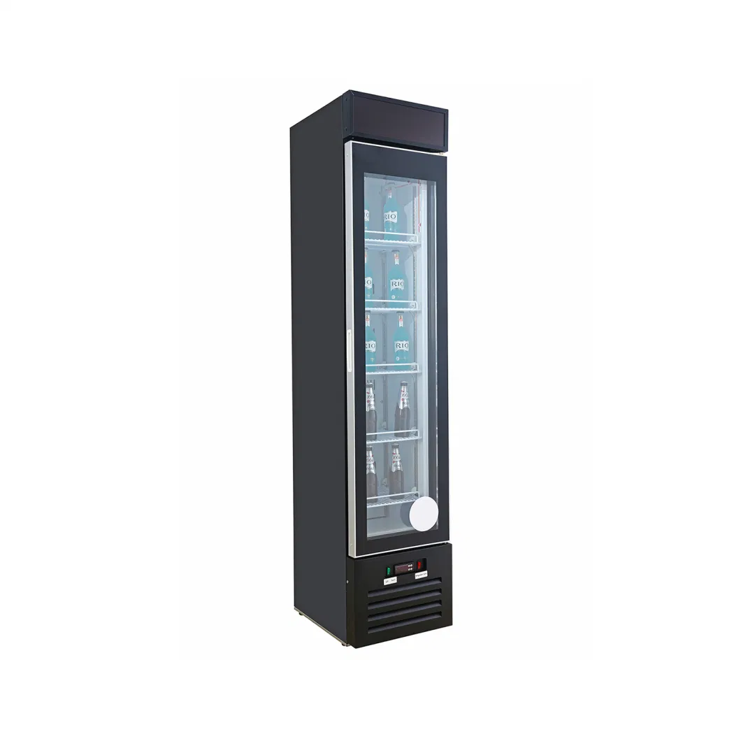 High Quality Upright Single Glass Door Refrigerator Mini Fridge Electrical Fridge
