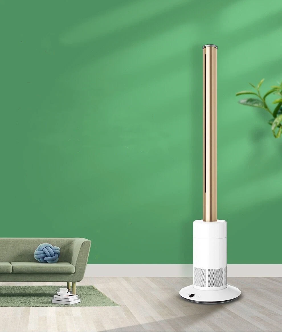 Home Appliance 2024 Smart Modern Tower Floor Air Cooling Bladeless Fan