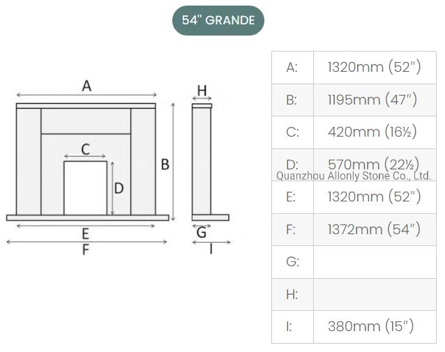 Modern Simple Classic Style White Limestone Marble Fireplace Mantel for Europe Market