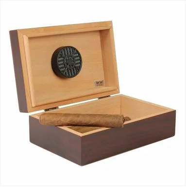 Solid Wood Pine Cigar Humidor with Thermometer Hygrometer Wholesale Customization