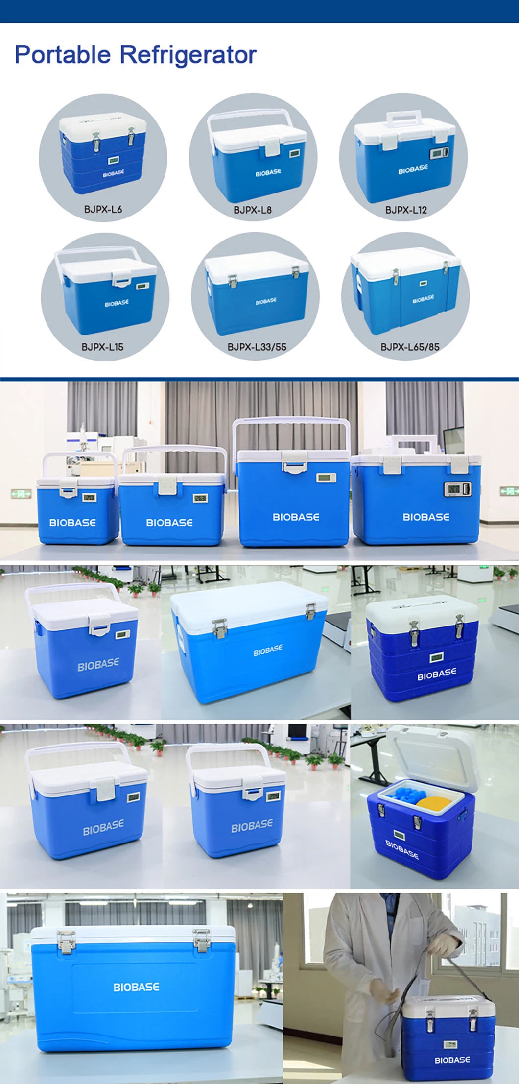 Biobase High Quality Portable Car Refrigerator for Medicine