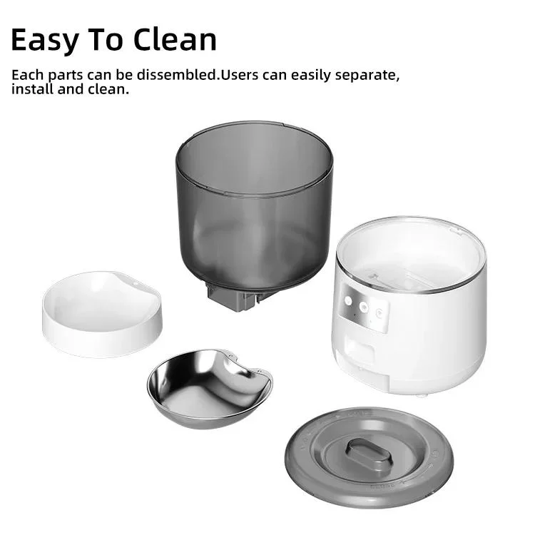 Easy to Assemble Automatic Pet Feeder with HD 1080P Camera with WiFi Function to Control Dog Cat Food Bowls Dispenser New Smart Feeder