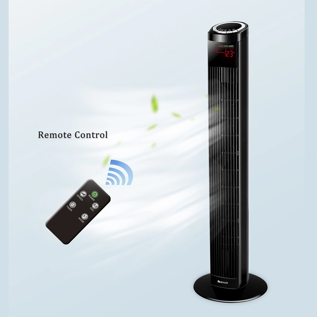 Low Noise Cooler 7.5h Timer Bladeless Tower Fan