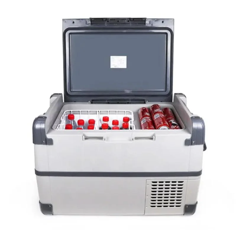 50L Portable Electric Cooling and Heating Car Cooler Box 12V Car Fridge Camping Mini Refrigerator with Freezer