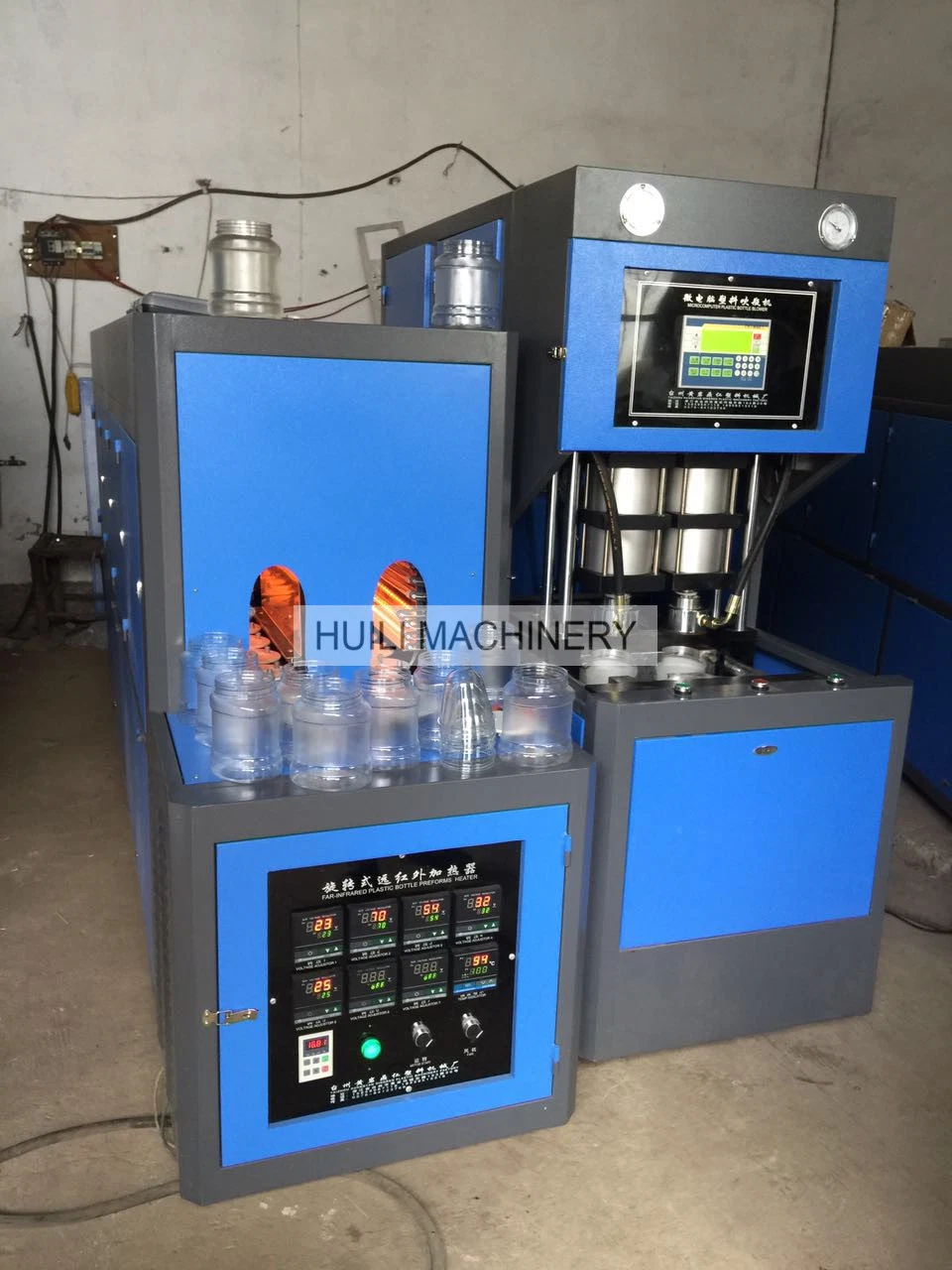 Semi Automatic Pet Preform Blowing Machine 19 Liters 20 Litres Plastic Bottle Blower