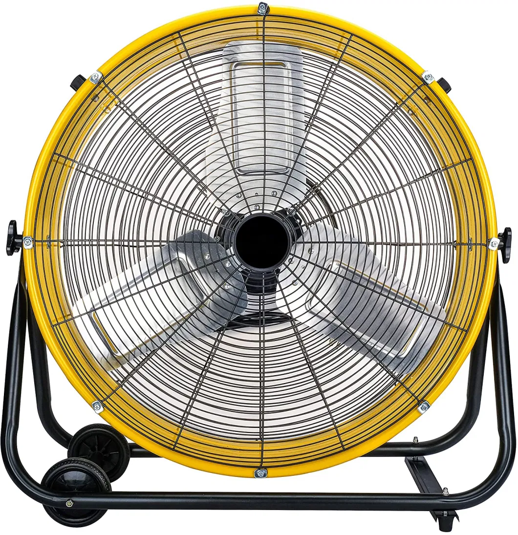 24 Inch Industrial Floor Drum Fan Portable Metal Fan