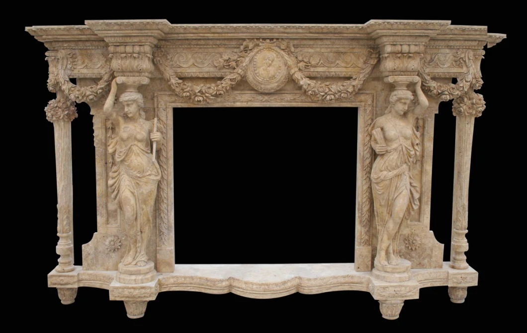 Custom Hand Carved Marble Fireplace Mantels