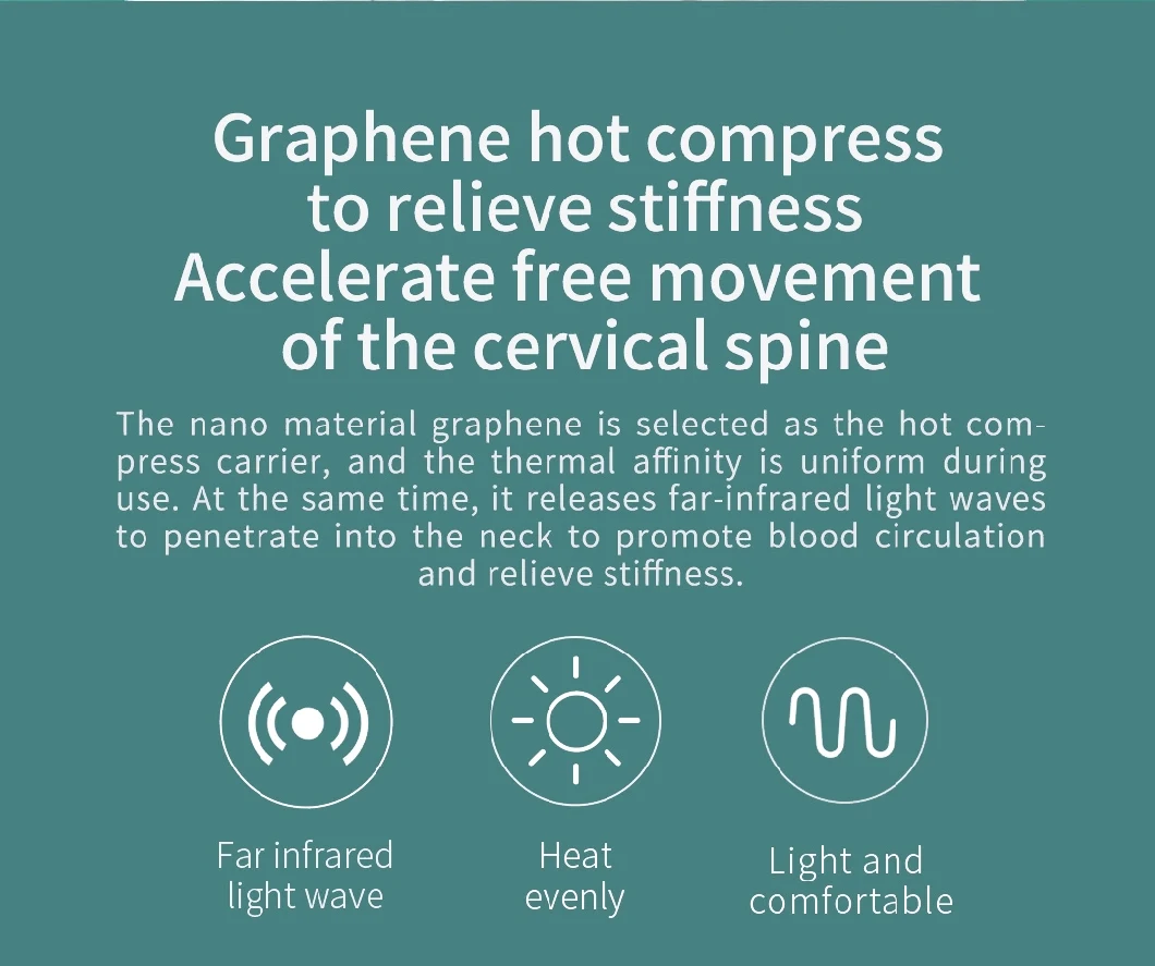 Graphene Heating Manual Neck Shoulder Traction Fixation Support Device