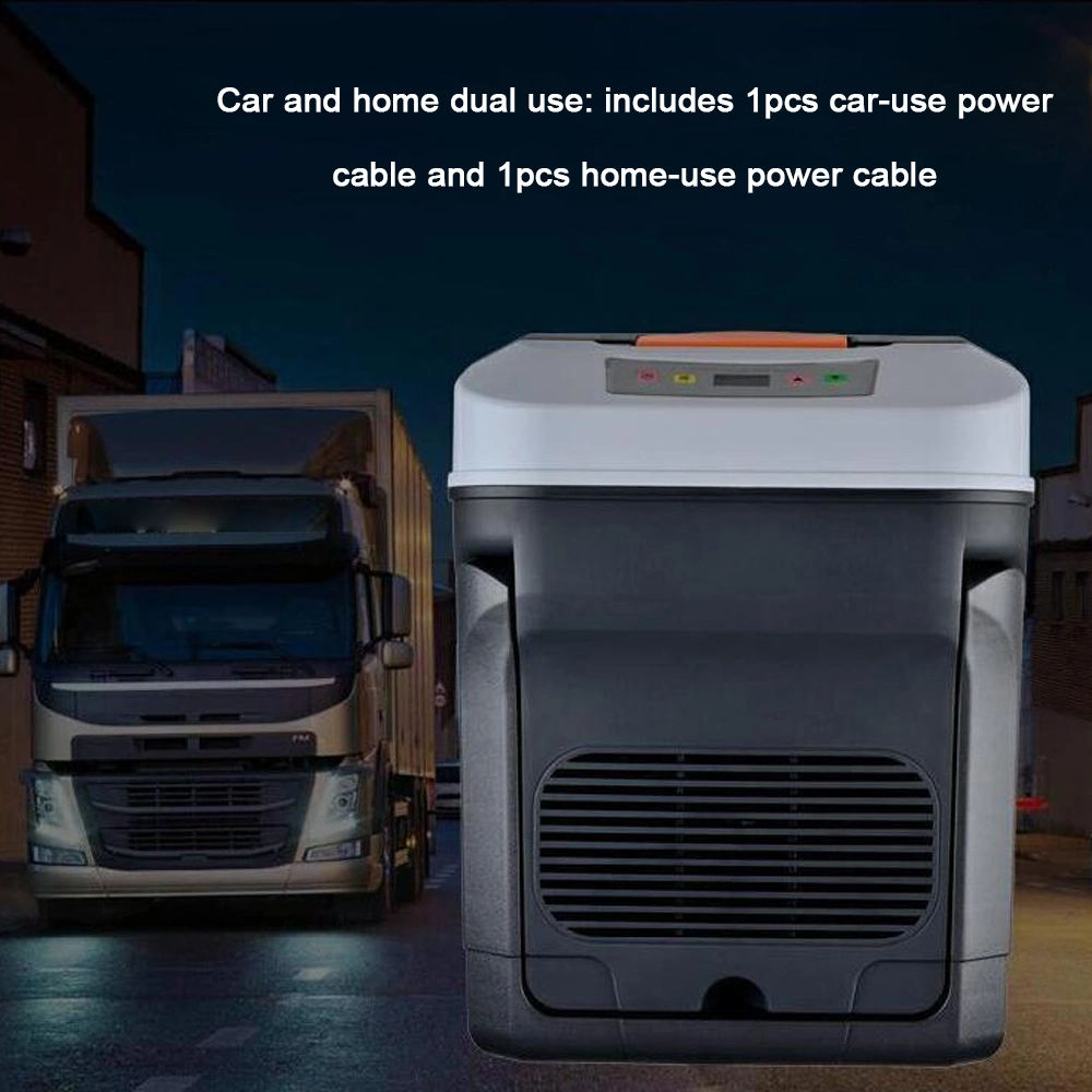 35L Car Refrigerator Car Fridge Auto Compressor Freezer 12V-24V for Van RV Vehicle Home Use Picnic Camping Portable Cooler
