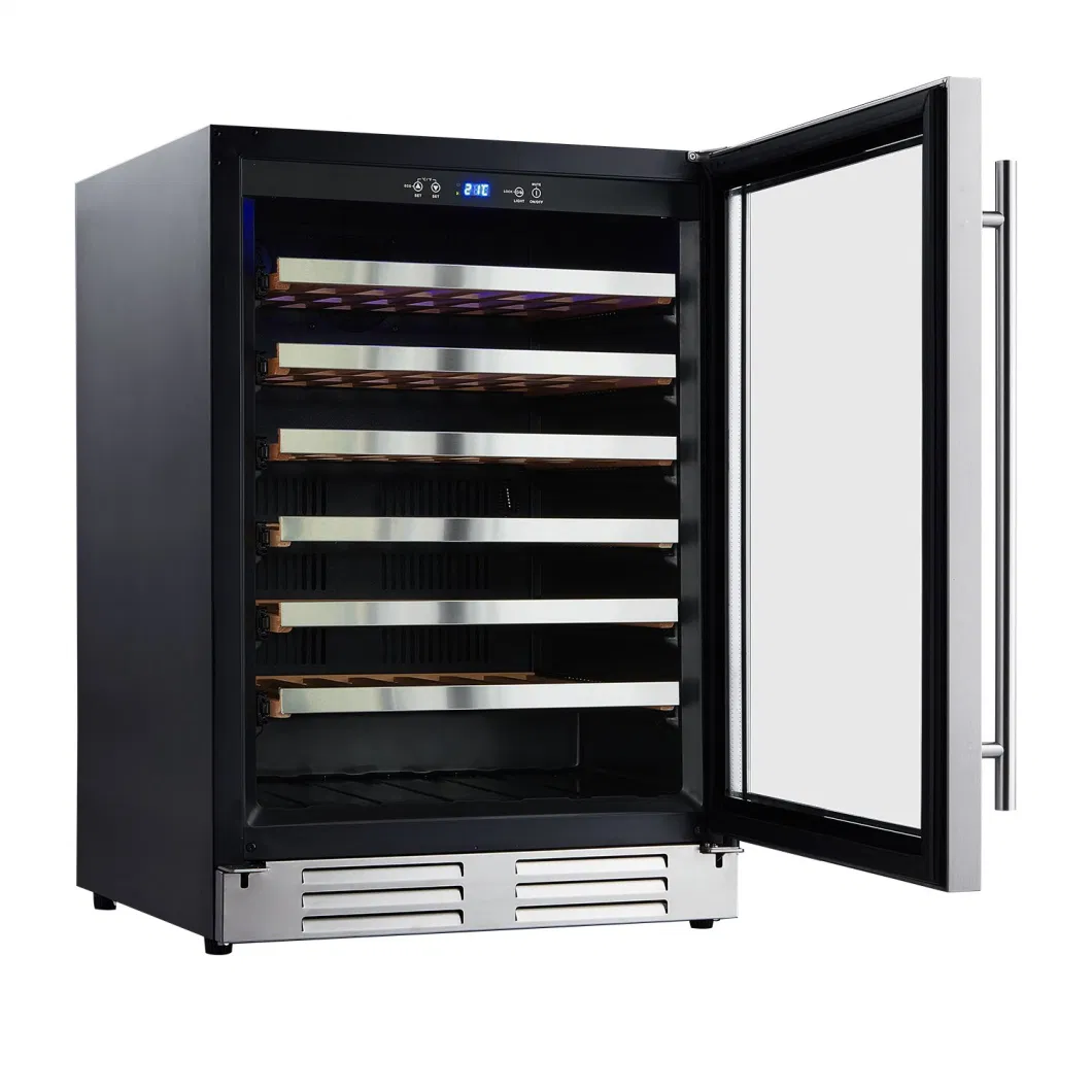 135L 54 Bottles Single Zone Household or Commercial Wine Refrigerator Cooler