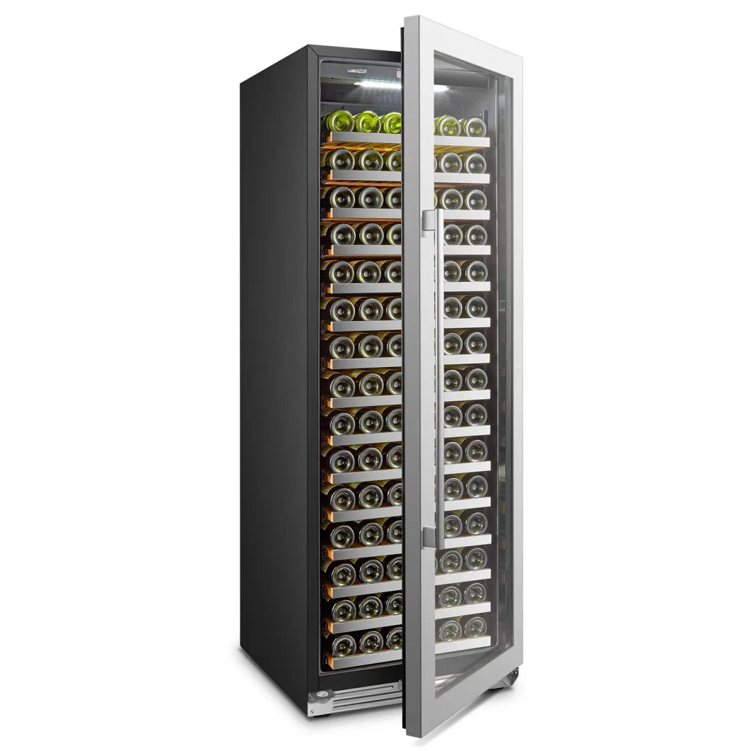 Seamless Ss Door 450L Usf-168s Single Zone Wine Cooler/Wine Fridge/Wine Cellar