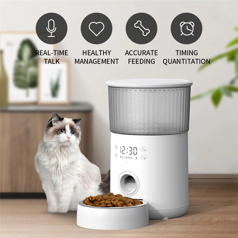 Hot Saling M80 LED Display Pet Bowls &amp; Feeders Dog Food Storage Pet Feeder Dry Food Pet Automatic Feeder for Cat