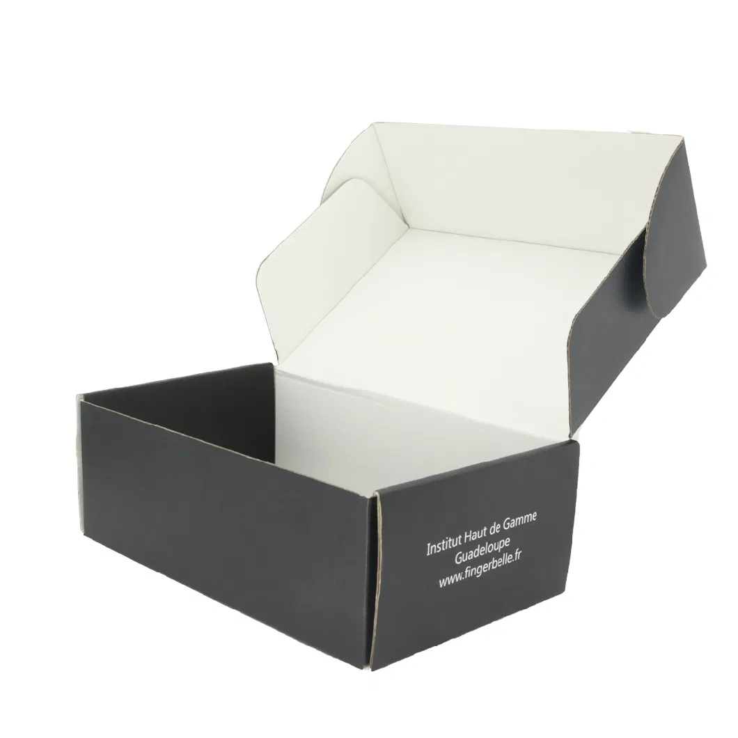Offset Black Logo Natural Brown Humidifier Corrugate Packaging Corrugate Box