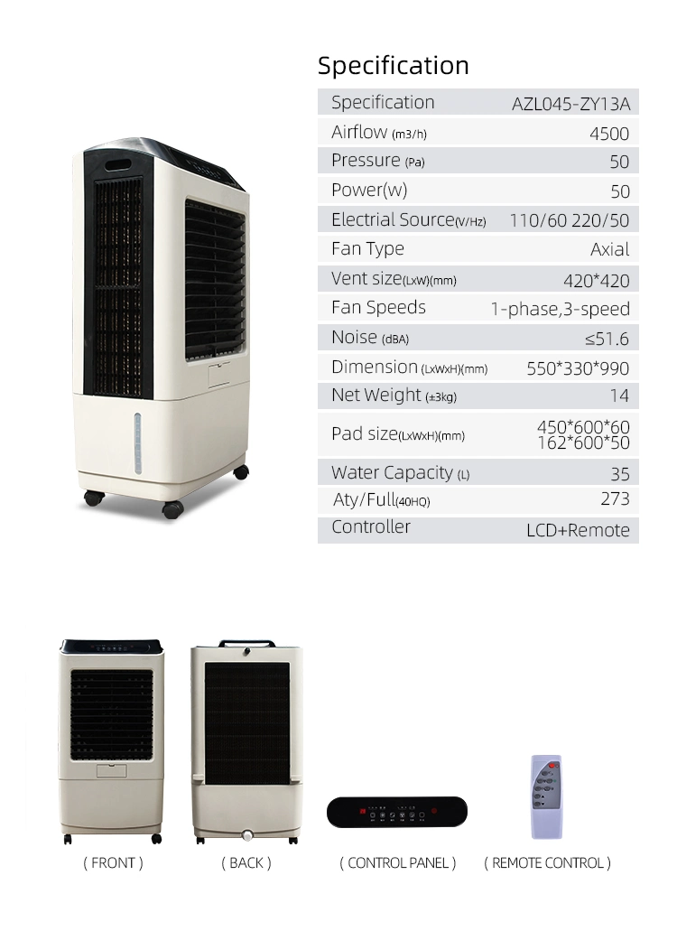 Hot Product 2021 Room Air Cooler Portable Air Conditioner