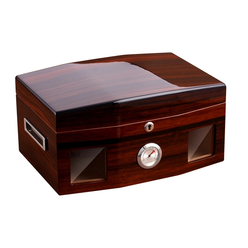 Cedar Wood Travel Humidor Box Portable Cigar Case Humidifier Hygrometer Cigar Humidor Box