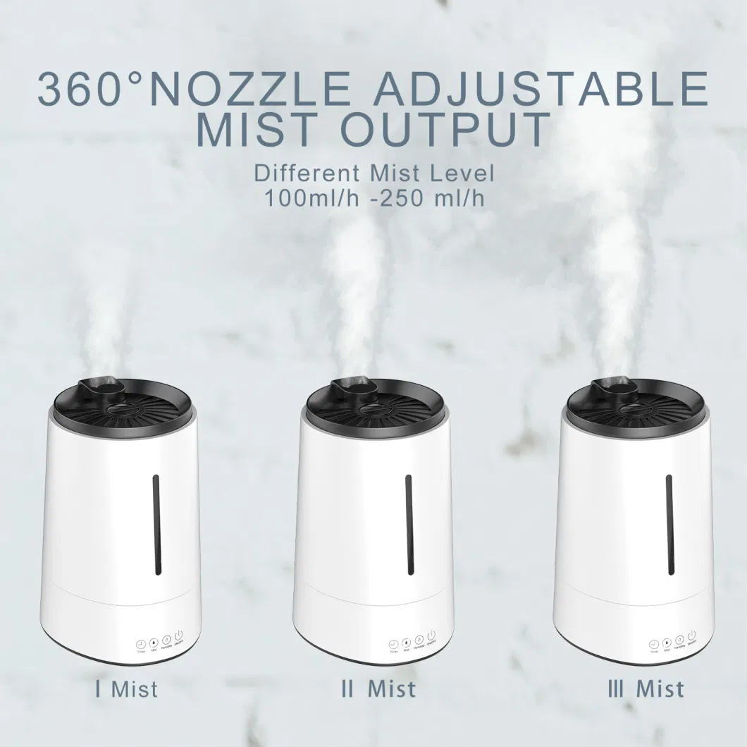Sensor Cool Mist Maker 4L Ultrasonic Humidifier Digital Screen Essential Oil Box