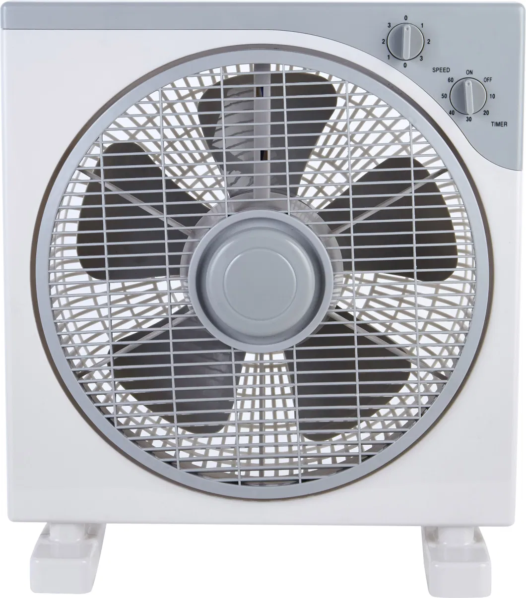 12inch Box Fan 1 Hour Timer Desk Fan Table Electric Fan Box Fan/Electric Fan/ Pedestal Fan/Industrial Fan/5 PP Blade Box Fan Price 5% off