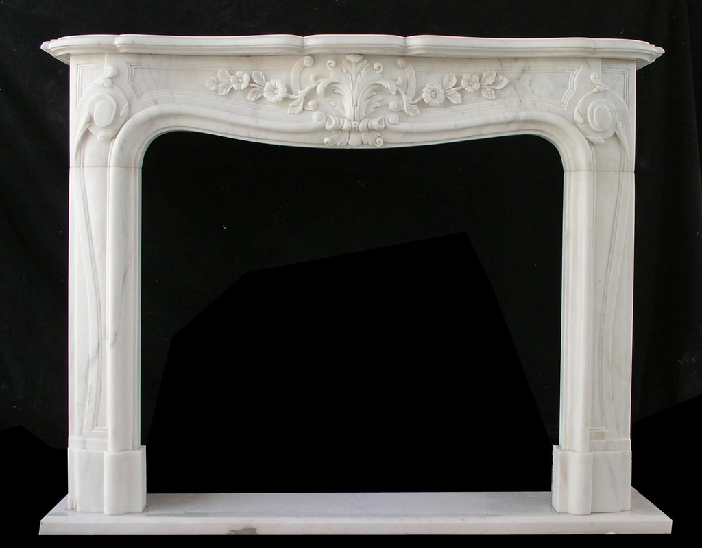 Custom Hand Carved Marble Fireplace Mantels