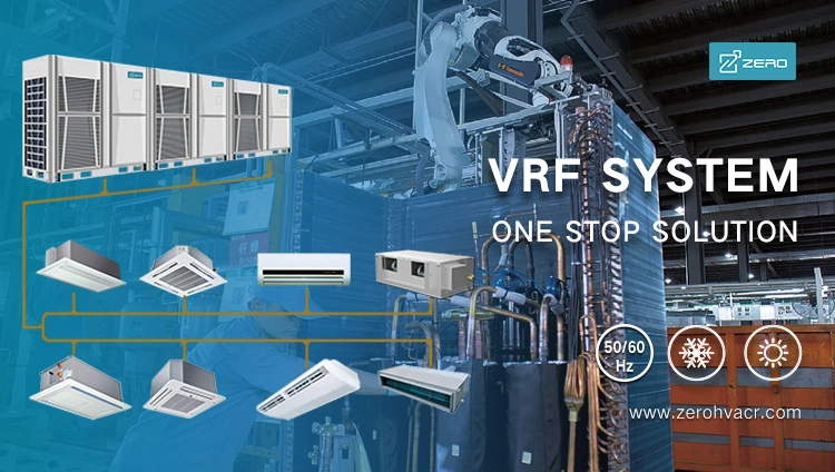 Office Building Vrf Inverter Commercial Central Air Conditioning, Efficient Heating and Smart Defrosing