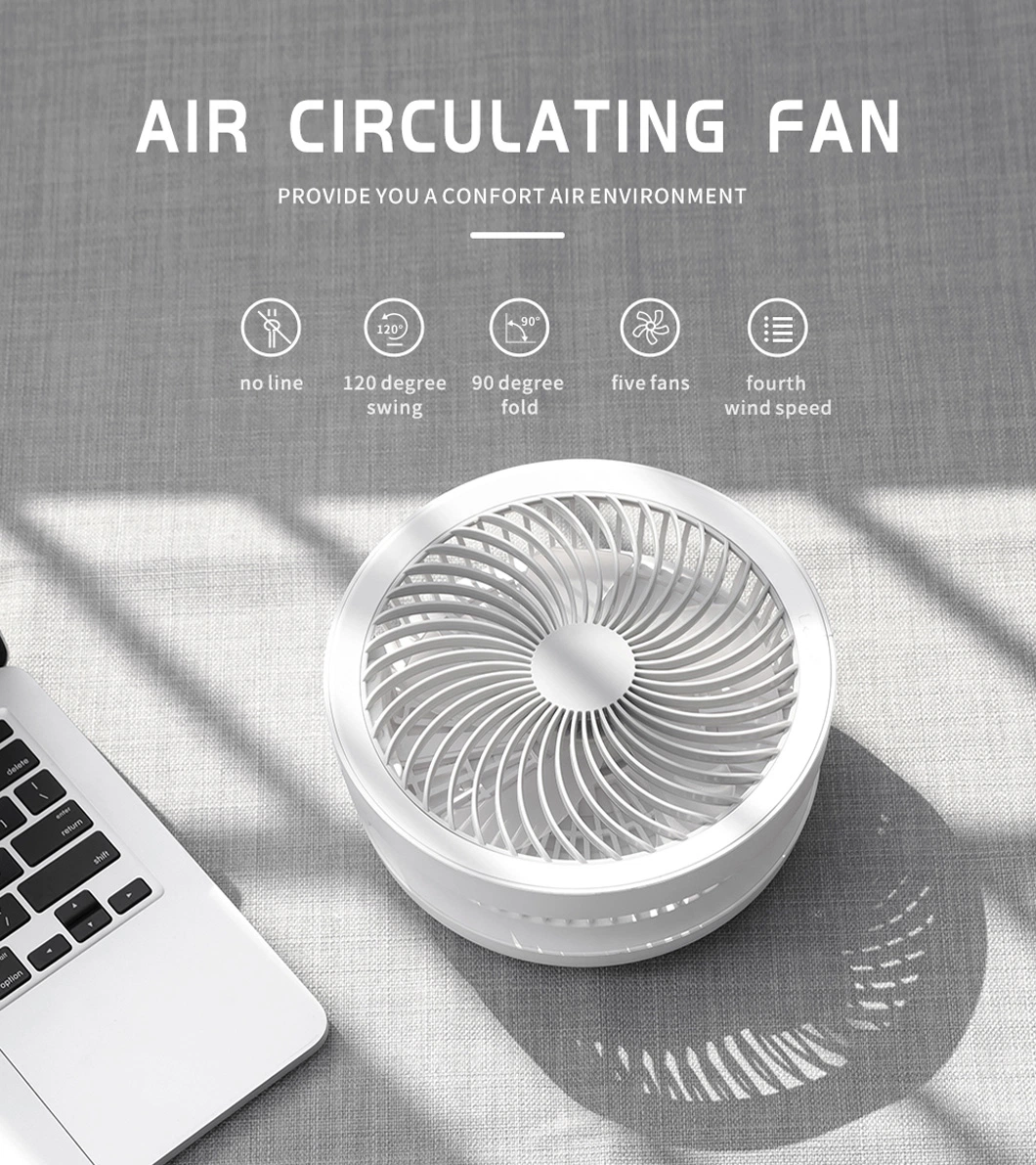 Trending Products AC DC Electric Rechargeable Power Table Fan Portable Mini Desk Table Fan