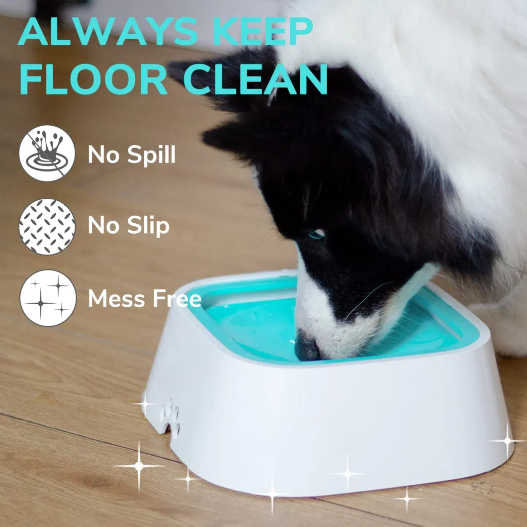 Large Capacity Water Fountain for Cats and Pets with No-Spill Features and Eco-Friendly Material