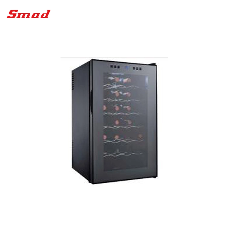 28 Bottles Fashionable Style Glass Door Electric Wine Cooler