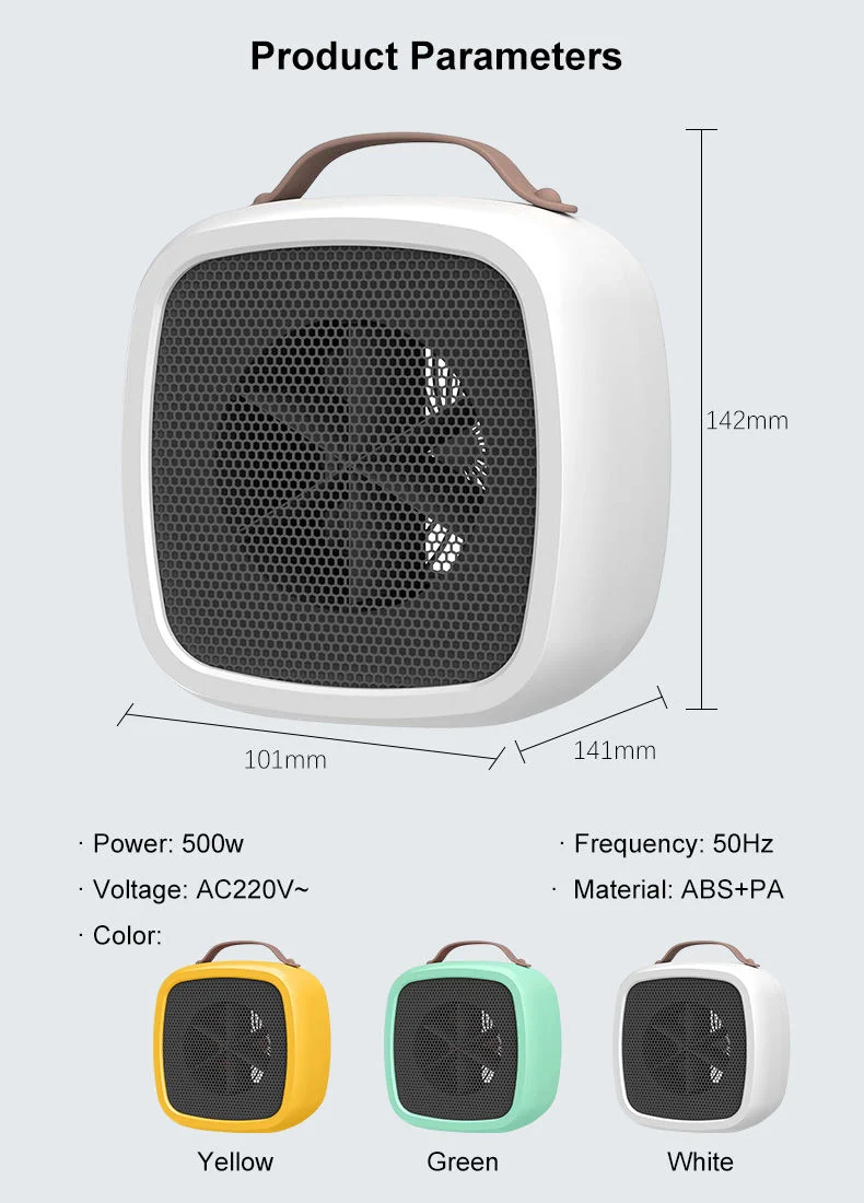 500W Smart Mini an Electric Heater Best Portable Electric Space Heate