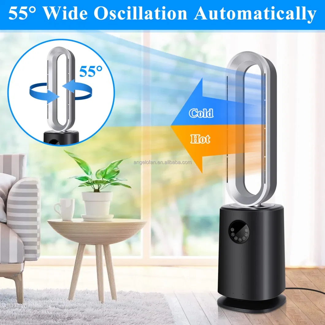 Guangdong Province Four Season Tower Stand Bladeless Plasma Air Purifier Smart Fan