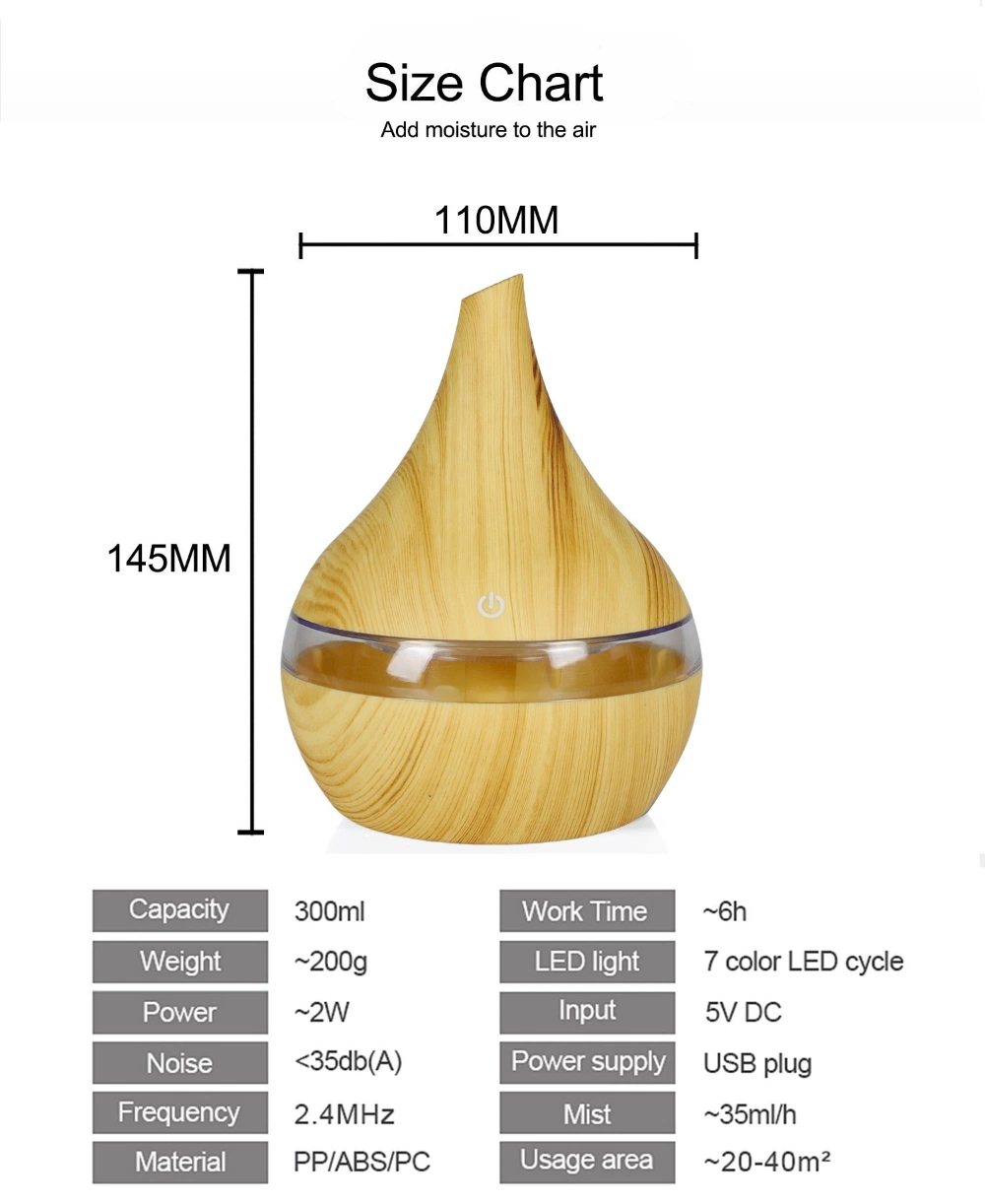 2023 Hot Selling Ultrasonic Diffuser Air Humidifier Yoga Essential Oil Diffuser