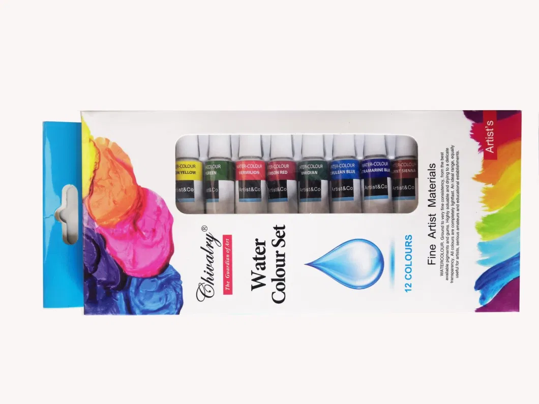 12 Colors High Quality Watercolor Set Special for Artists, Amateurs and Children, Kids