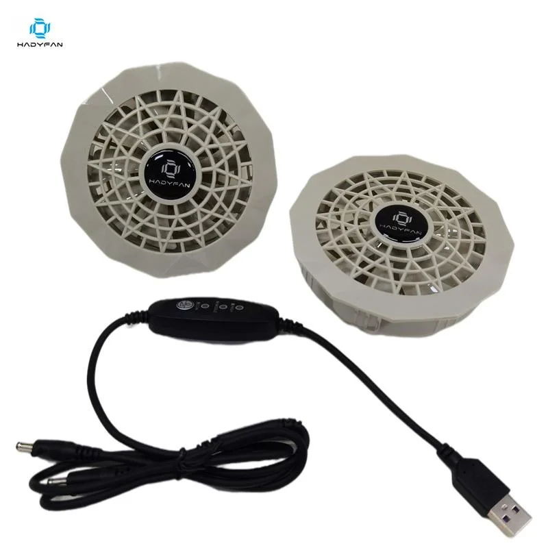 Air Conditioned Clothing Fans with Rechargeable Battery Portable Mini Cooling Clothing Grey Fan