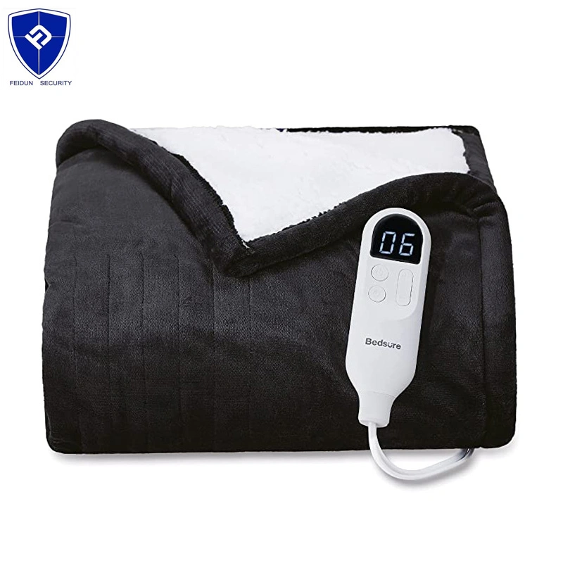 Wholesale Machine Washable Smart Quality Electric Heated Thermal Therapy Winter Bed Blanket