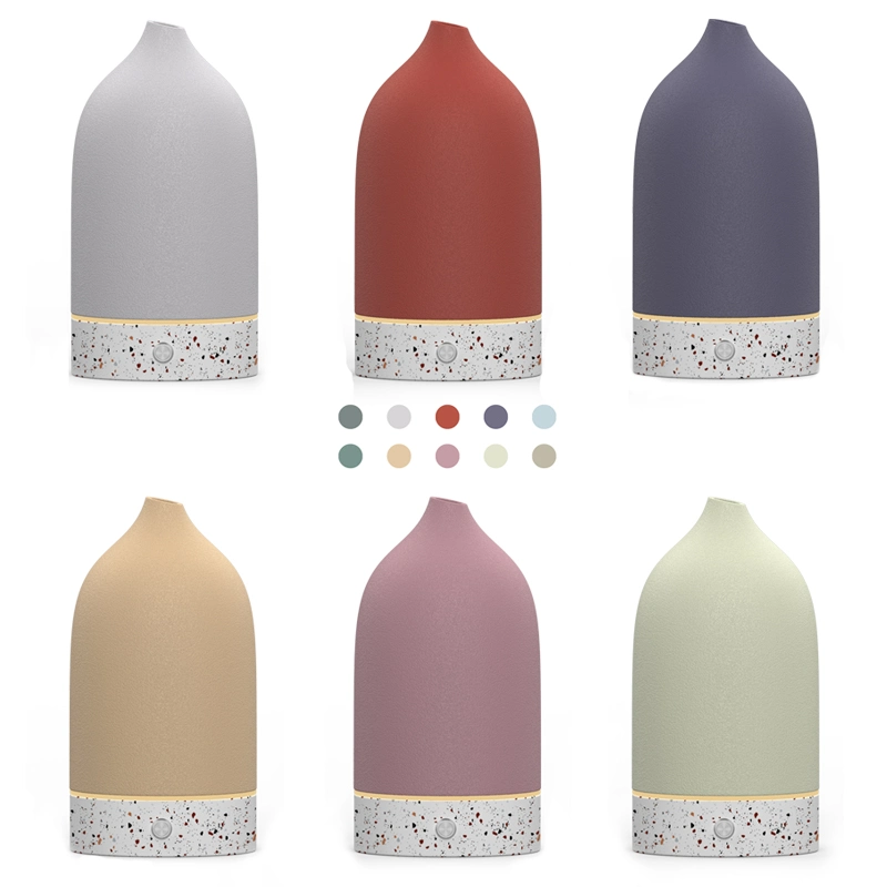 New Launch Terrazzo Base Ceramic Essential Oil Diffuser Ultrasonic Scent Diffuser