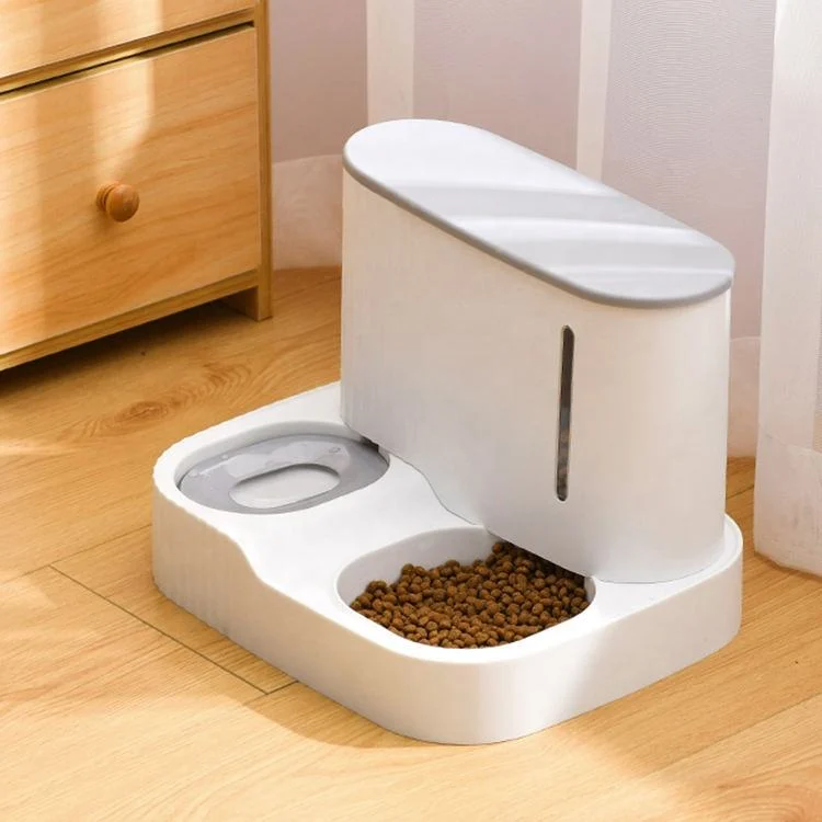 ABS Water Dispenser Dog Cat Feeder Food Bowl Automatic Smart Pet Feeder with Built-in Smart Sensor