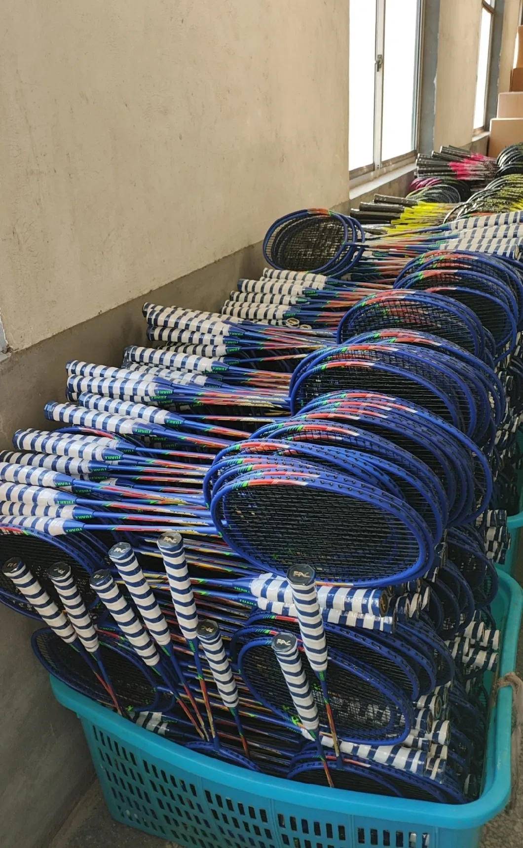 Fuaile Wholesale Badminton Racket High Quality Aluminum Carbon Fiber Shaft Racquet Amateur