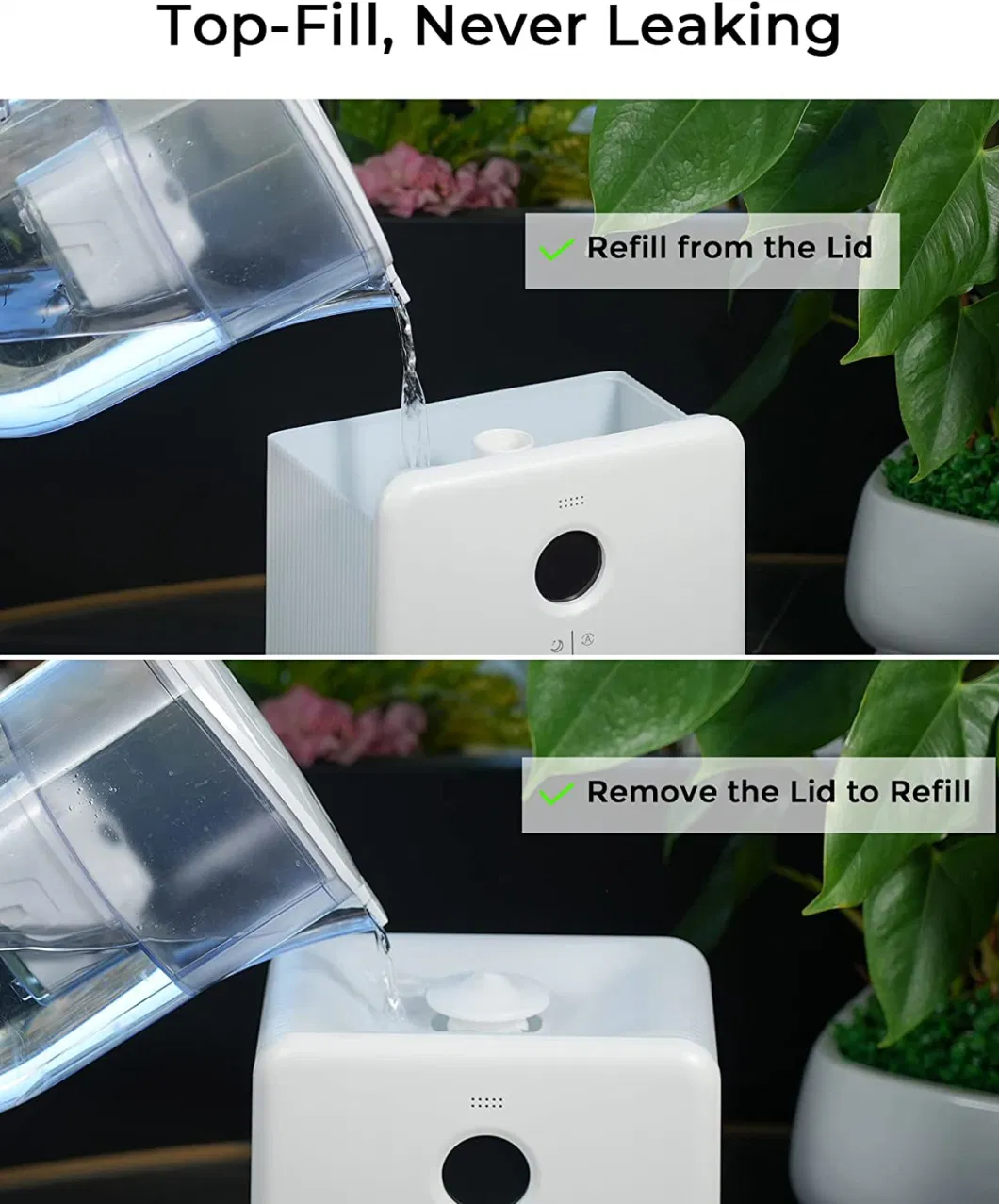 Newest Smart Top Filled 6L Air Humidifier with Warm and Cool Mist