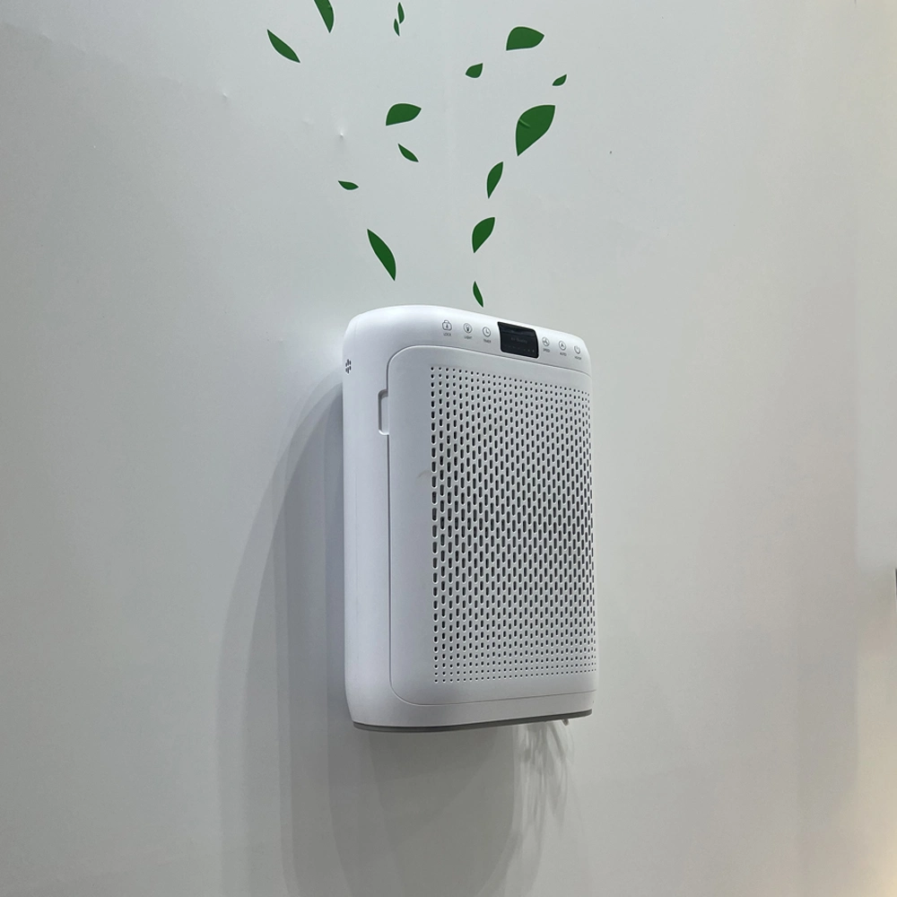 Wall Mounte Air Purifier with True HEPA Filter Controlled by WiFi