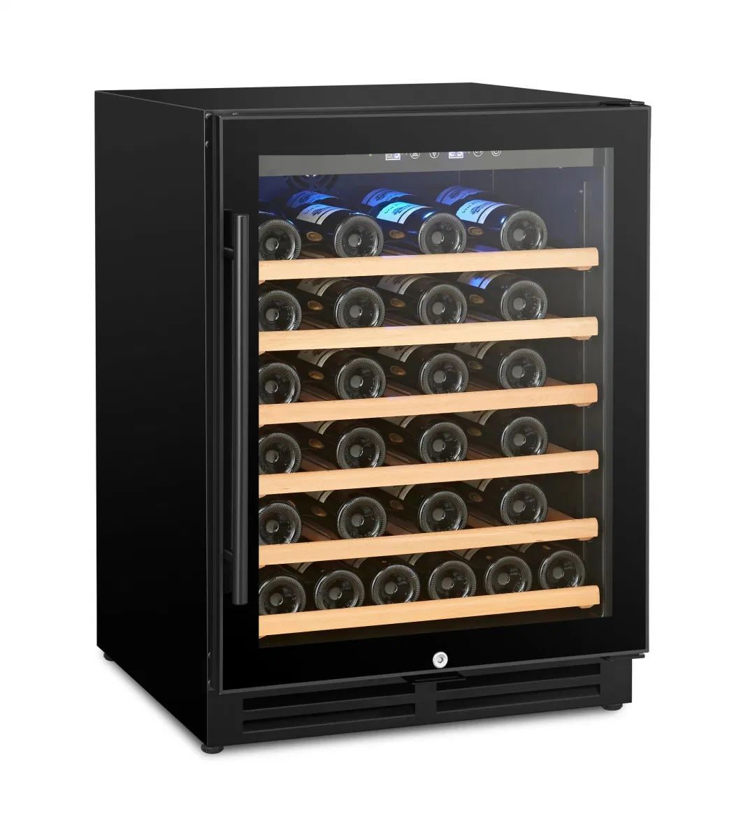 150L Electric Wine Cooler Fridge Refrigerator Professional Manufacturer 150L Single Zone Small Capacity Wine Cooler Humidor