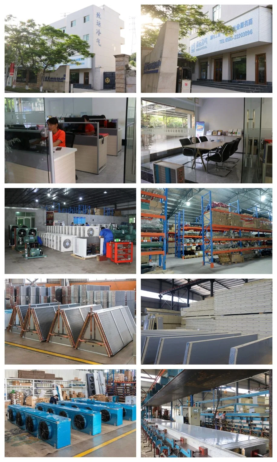 Zyc Customized Design Cold Storage Walk-in Chiller Freezer Room Quick Freezing for Refrigeration in Food Processing Farms Warehouse