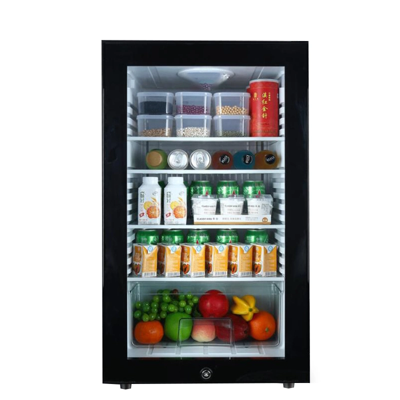 Absorption Feature Silent Running Cosmetic Mini Refrigerator with Glass Door