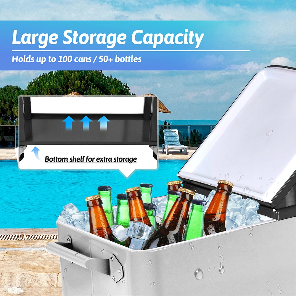 Wholesale Outdoor Cooler Cars for Queuing Frozen Drinks Beer Refrigerated Containers
