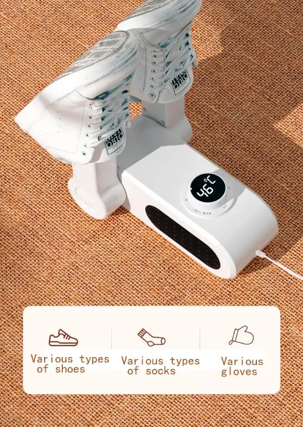 Intelligent Portable Shoe Dryer 816 Multifunction Foldable and Retractable Boot Warmer Sterilize with Timer Electric Dryer
