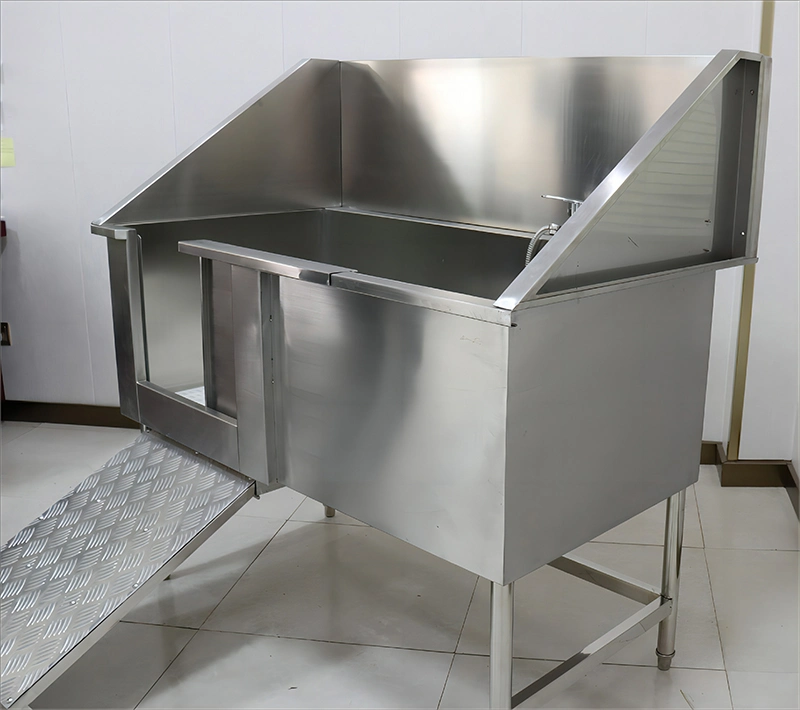 Pet Grooming Bathtub with Stairs for Vet Use