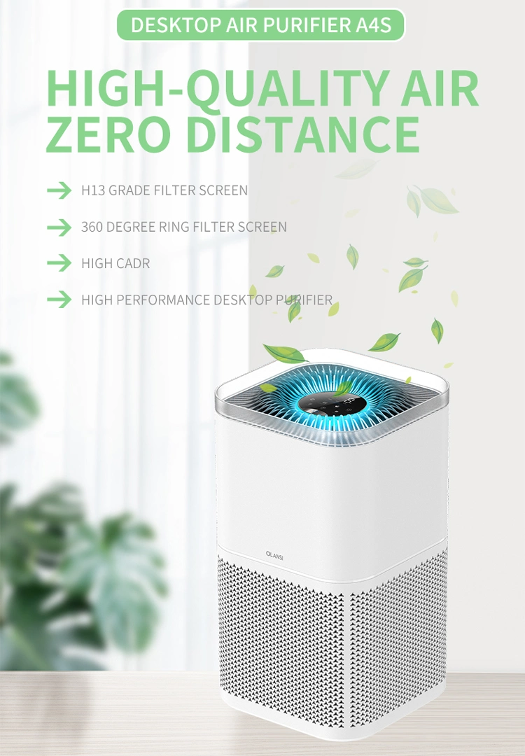 Home Smart Pm2.5 HEPA Office Smoke Anion UV Room Air Cleaner