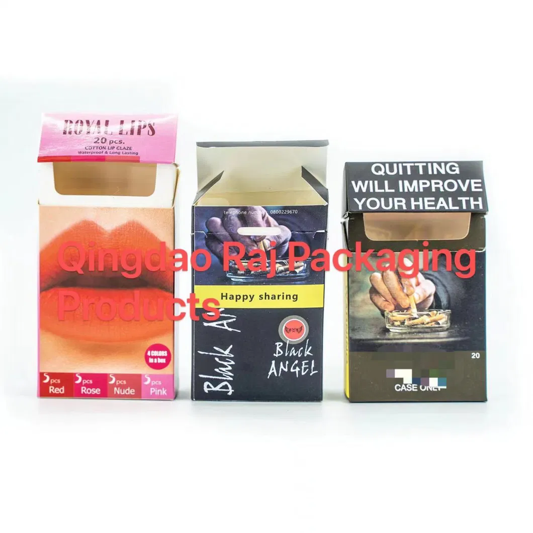 Wholesale Australian Smoking Cigarette Packaging Box Custom Cardboard Paper Box for Tobacco Packing