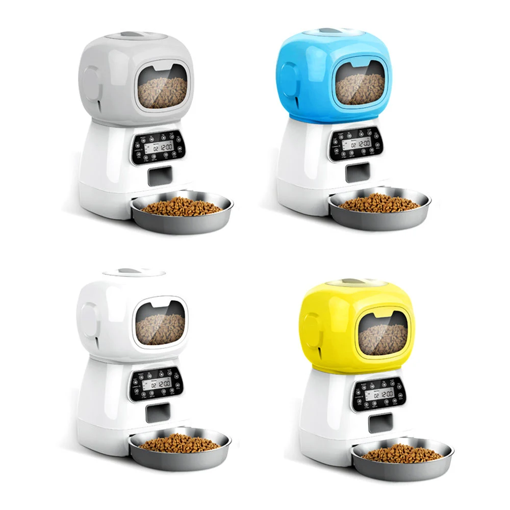 Smart Robot Bowls Food Dispenser Timed Auto Voice Playback WiFi Pet Feeder